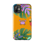 Tropical Floral Crab Tough Phone Case