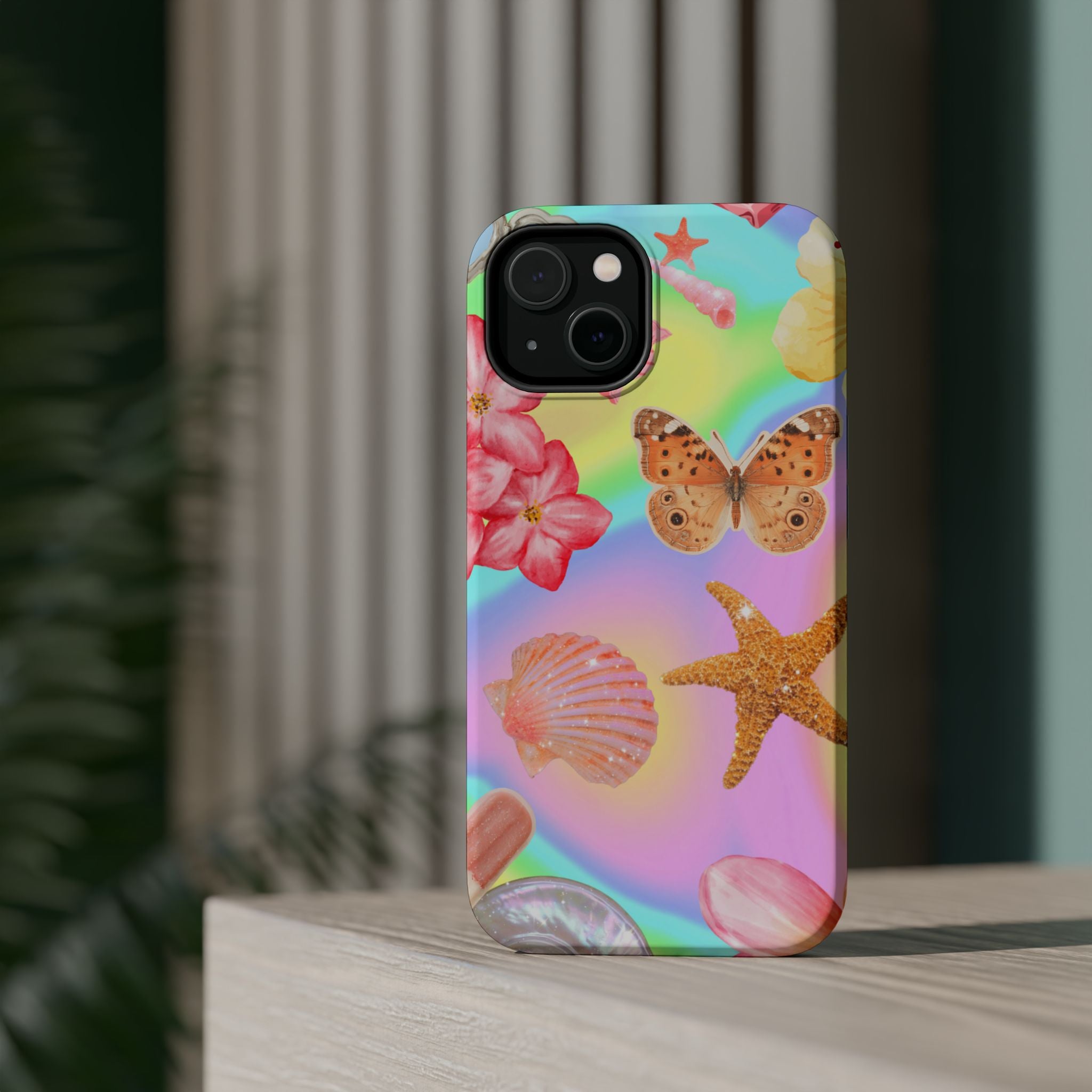 Tropical Seashell Magnetic Impact Resistant Phone Case