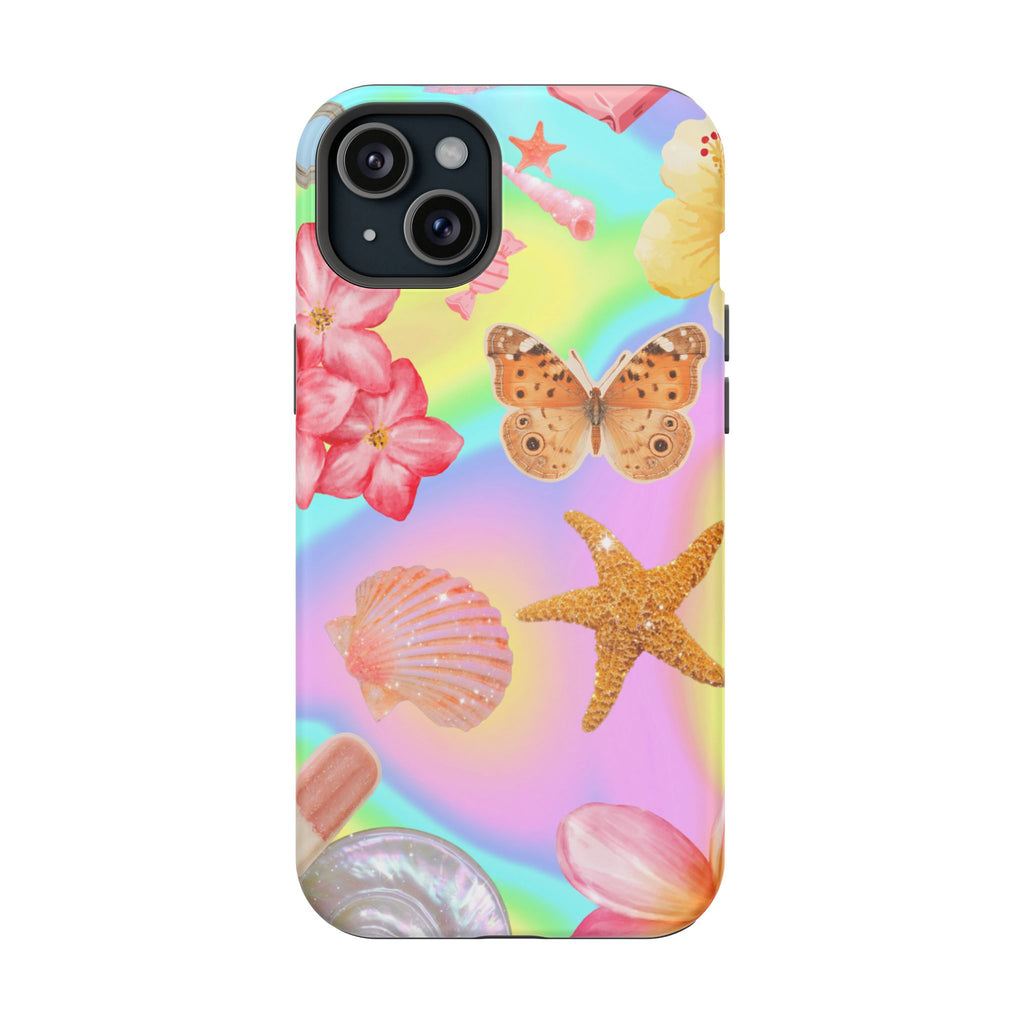 Tropical Seashell Magnetic Impact Resistant Phone Case