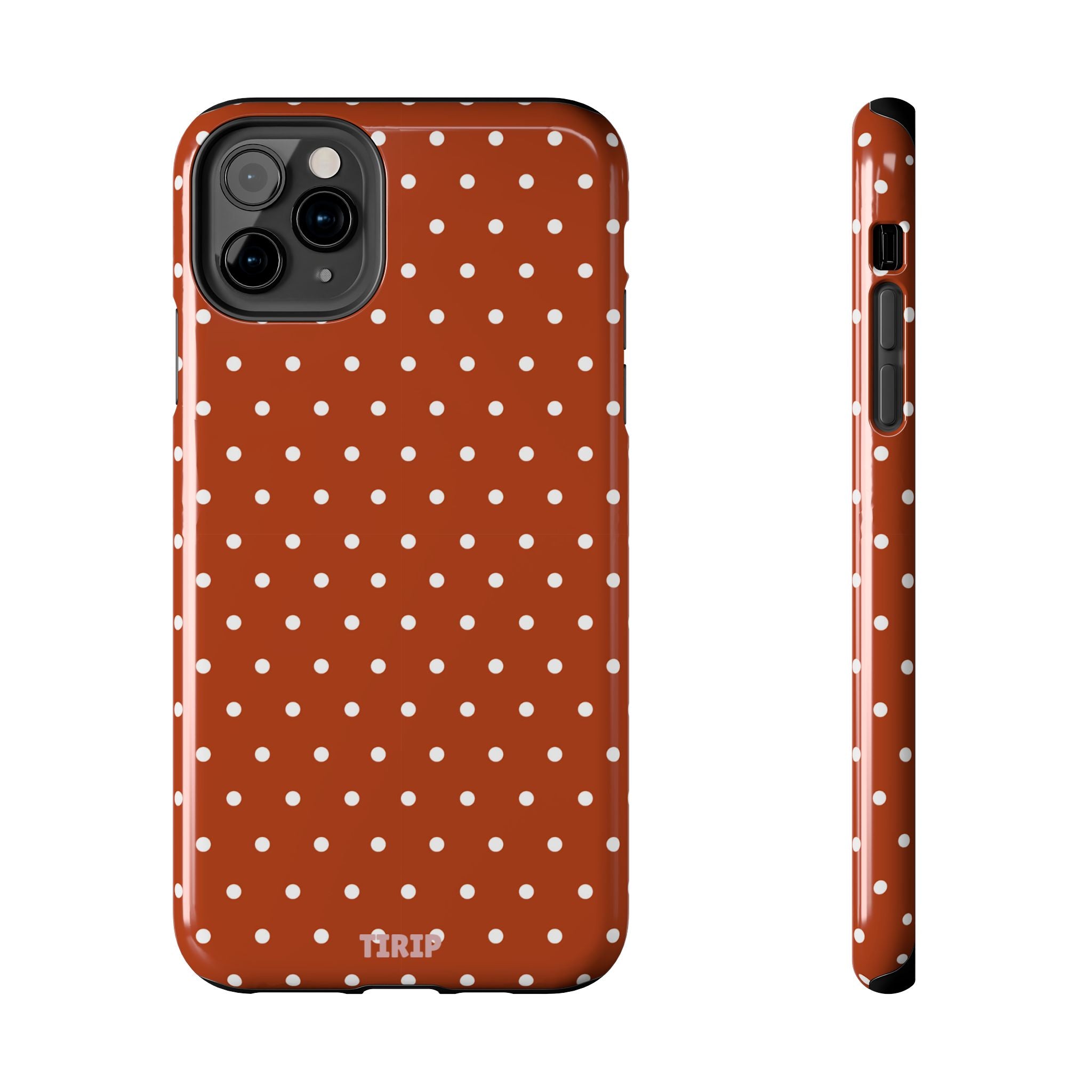 Brown Polka Dot Tough Phone Case