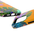 Tropical Floral Crab Tough Phone Case