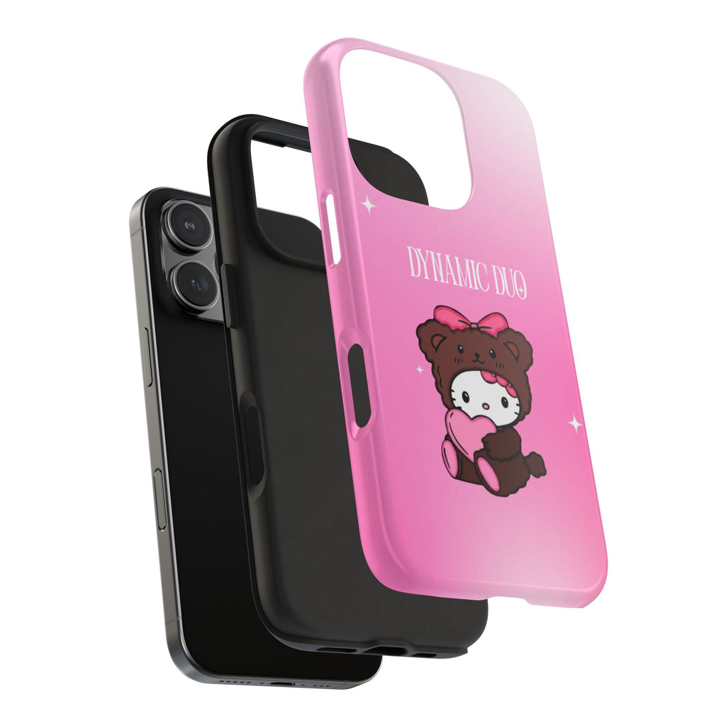 Brown 'Dynamic Duo' Part 2 Cute Bear Tough Phone Case