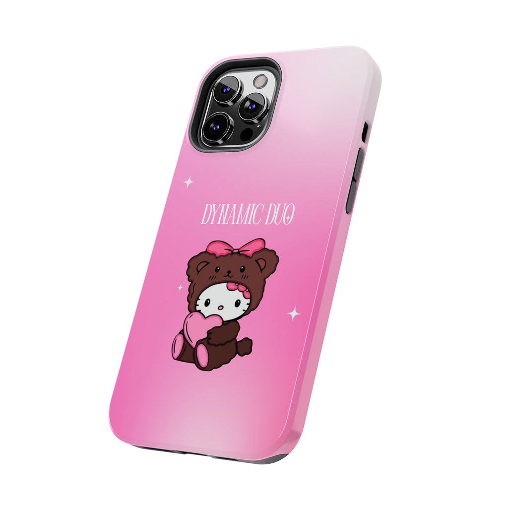 Brown 'Dynamic Duo' Part 2 Cute Bear Tough Phone Case