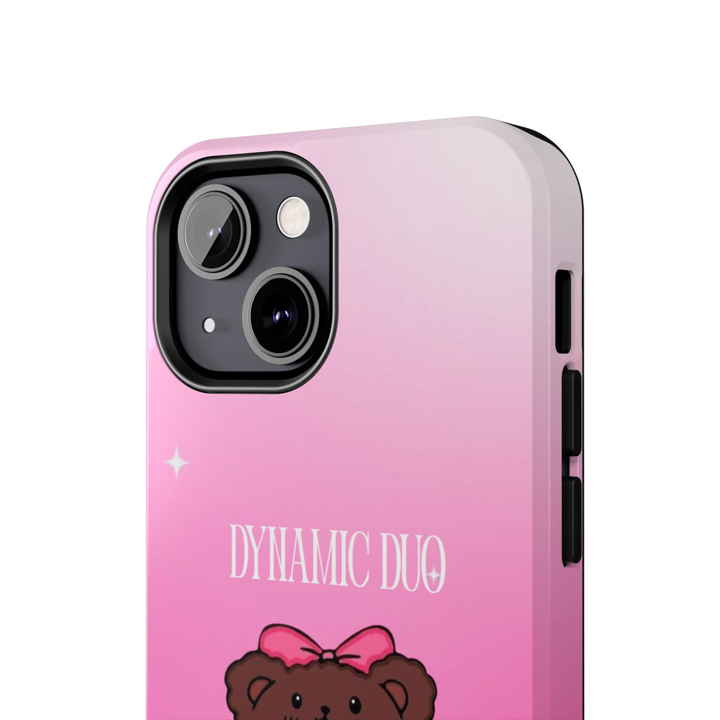 Brown 'Dynamic Duo' Part 2 Cute Bear Tough Phone Case