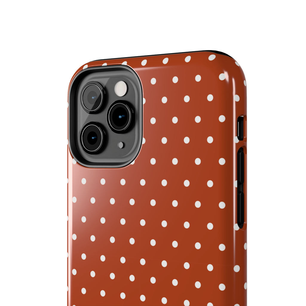 Brown Polka Dot Tough Phone Case