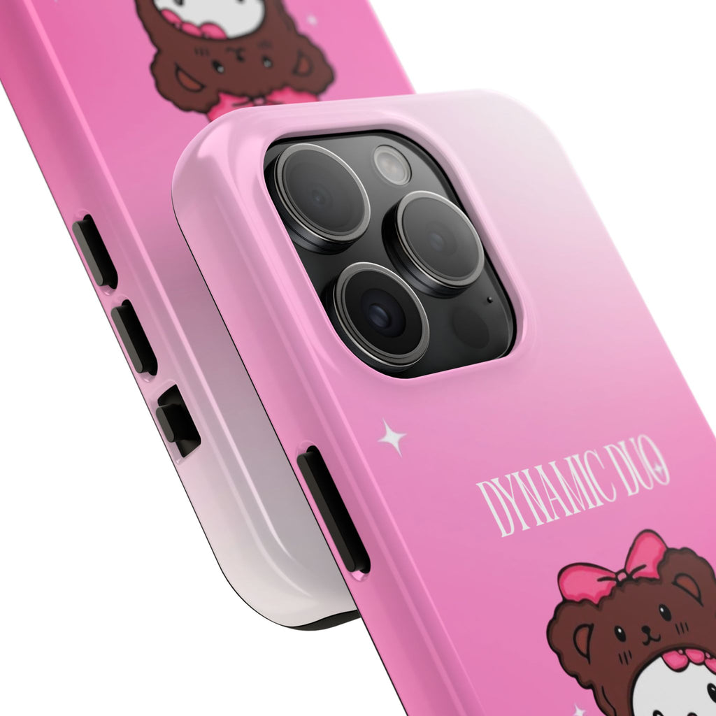 Brown 'Dynamic Duo' Part 2 Cute Bear Tough Phone Case
