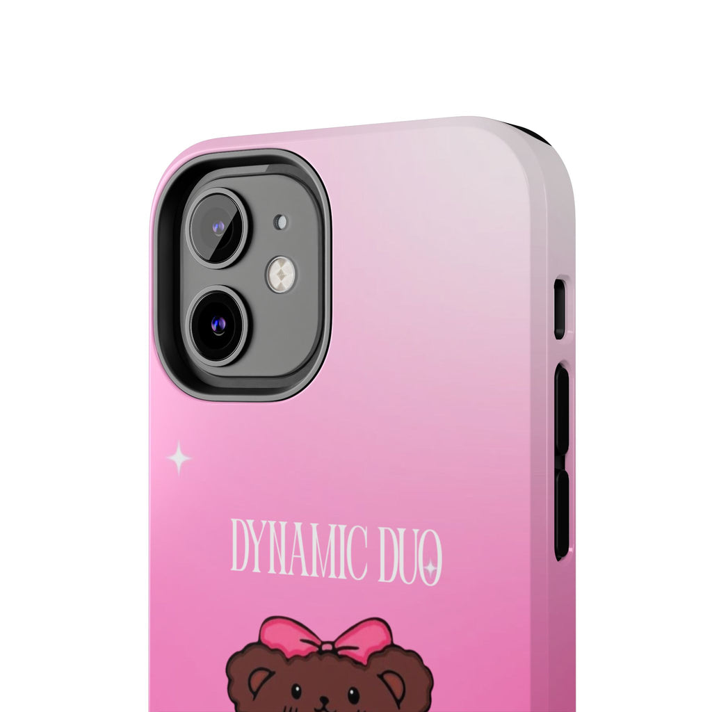Brown 'Dynamic Duo' Part 2 Cute Bear Tough Phone Case