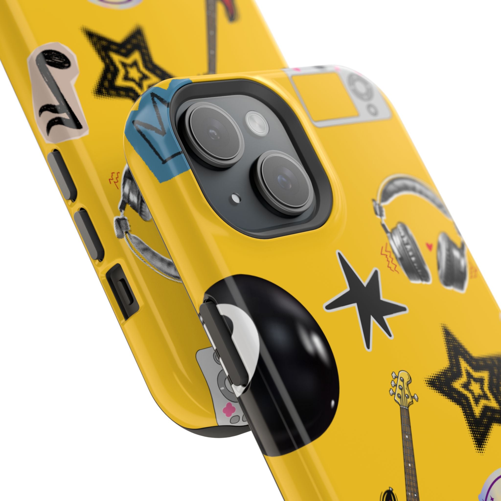 Yellow Music Icons MagSafe Phone Case