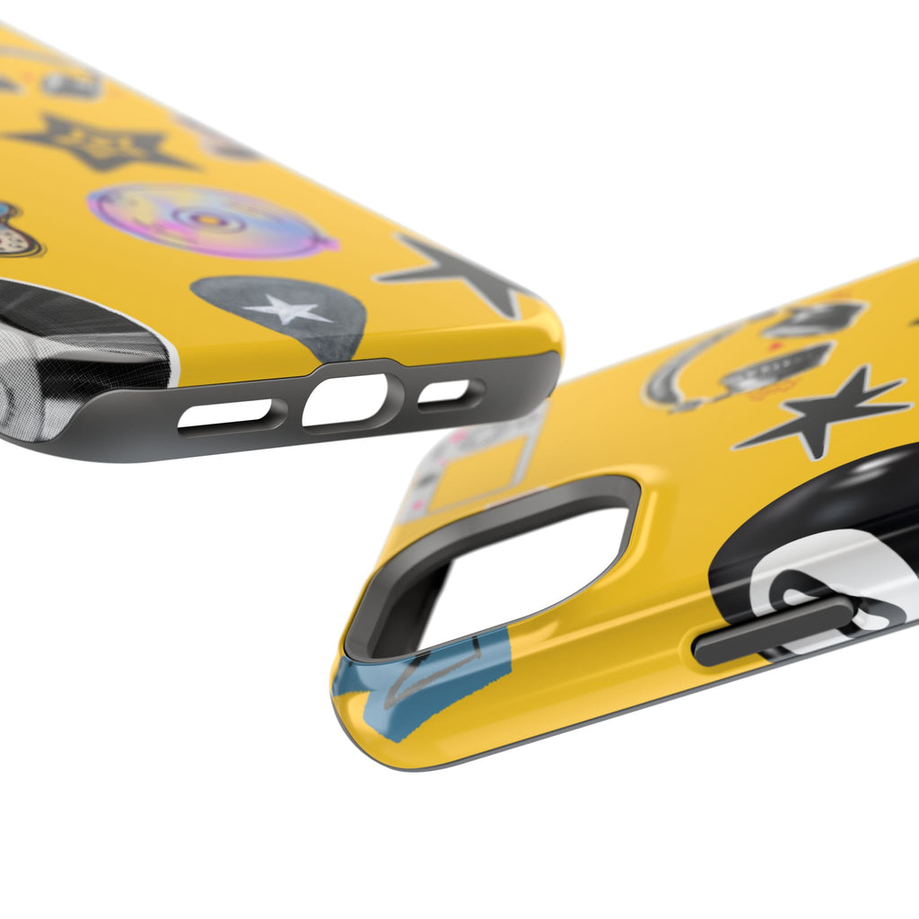 Yellow Music Icons MagSafe Phone Case