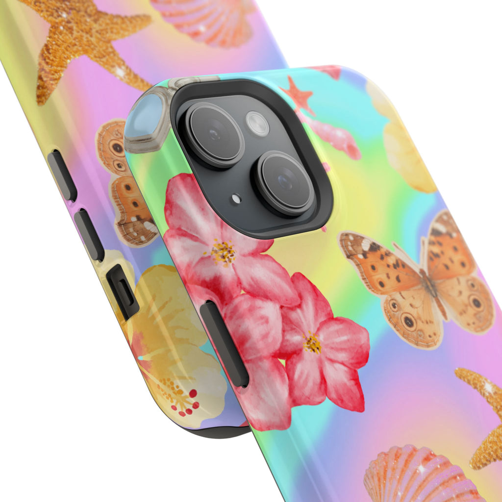 Tropical Seashell Magnetic Impact Resistant Phone Case