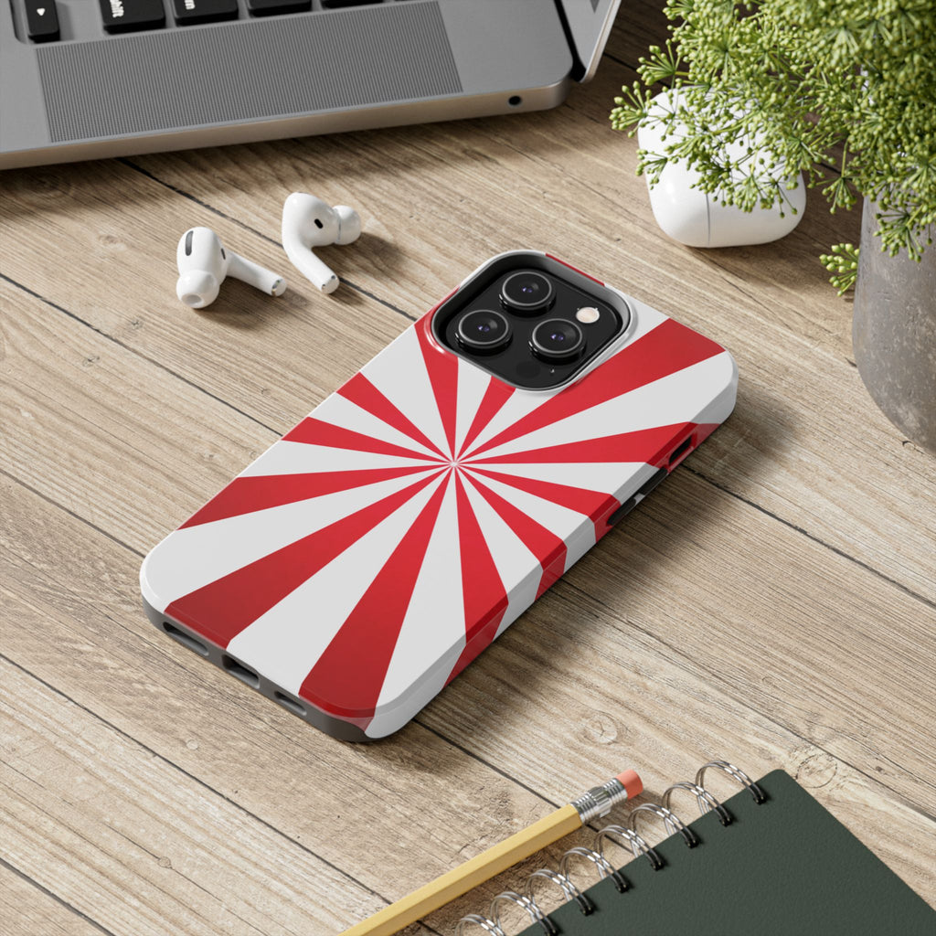 Red Burst Tough Phone Case