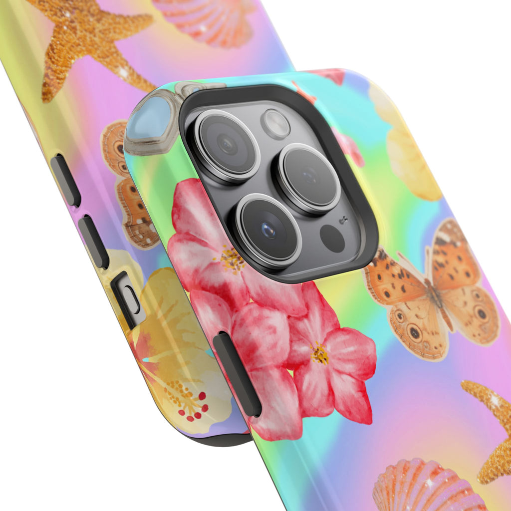 Tropical Seashell Magnetic Impact Resistant Phone Case