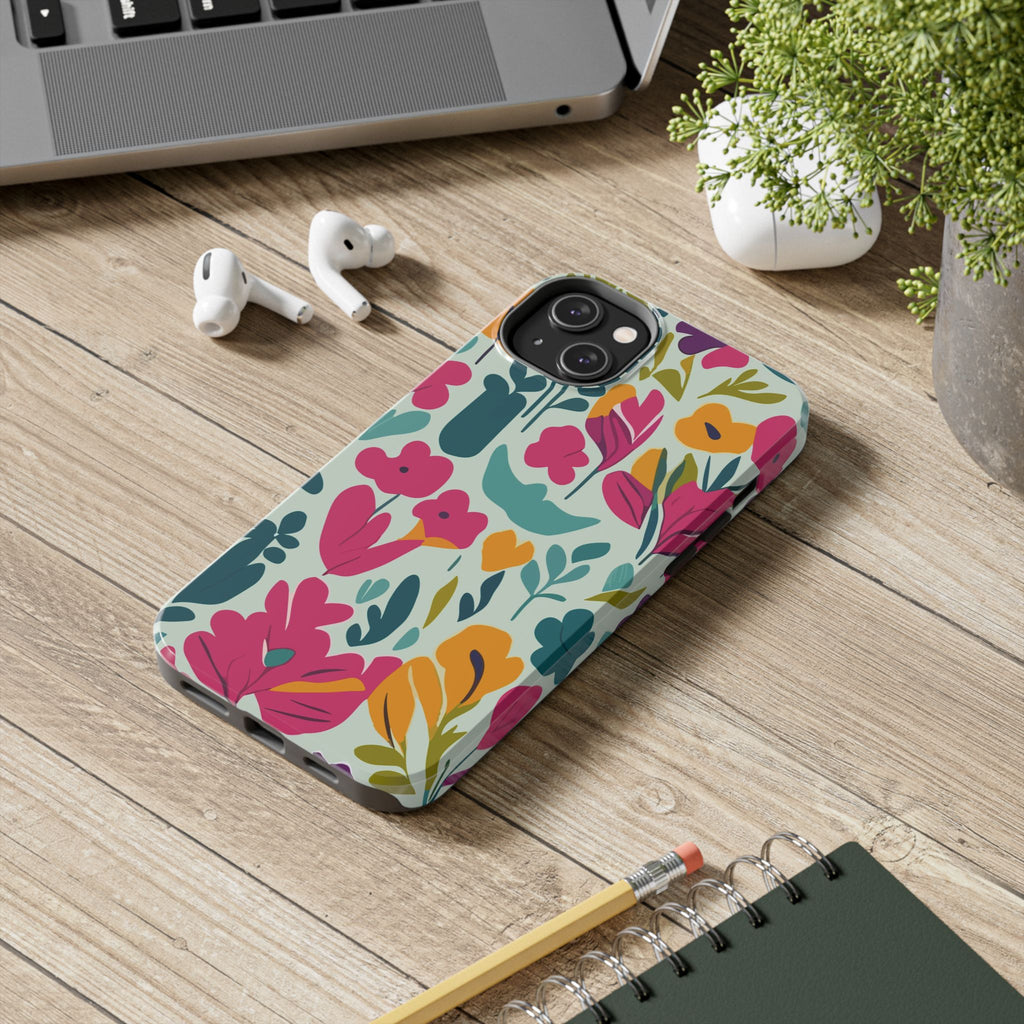 Floral Splash Tough Phone Case