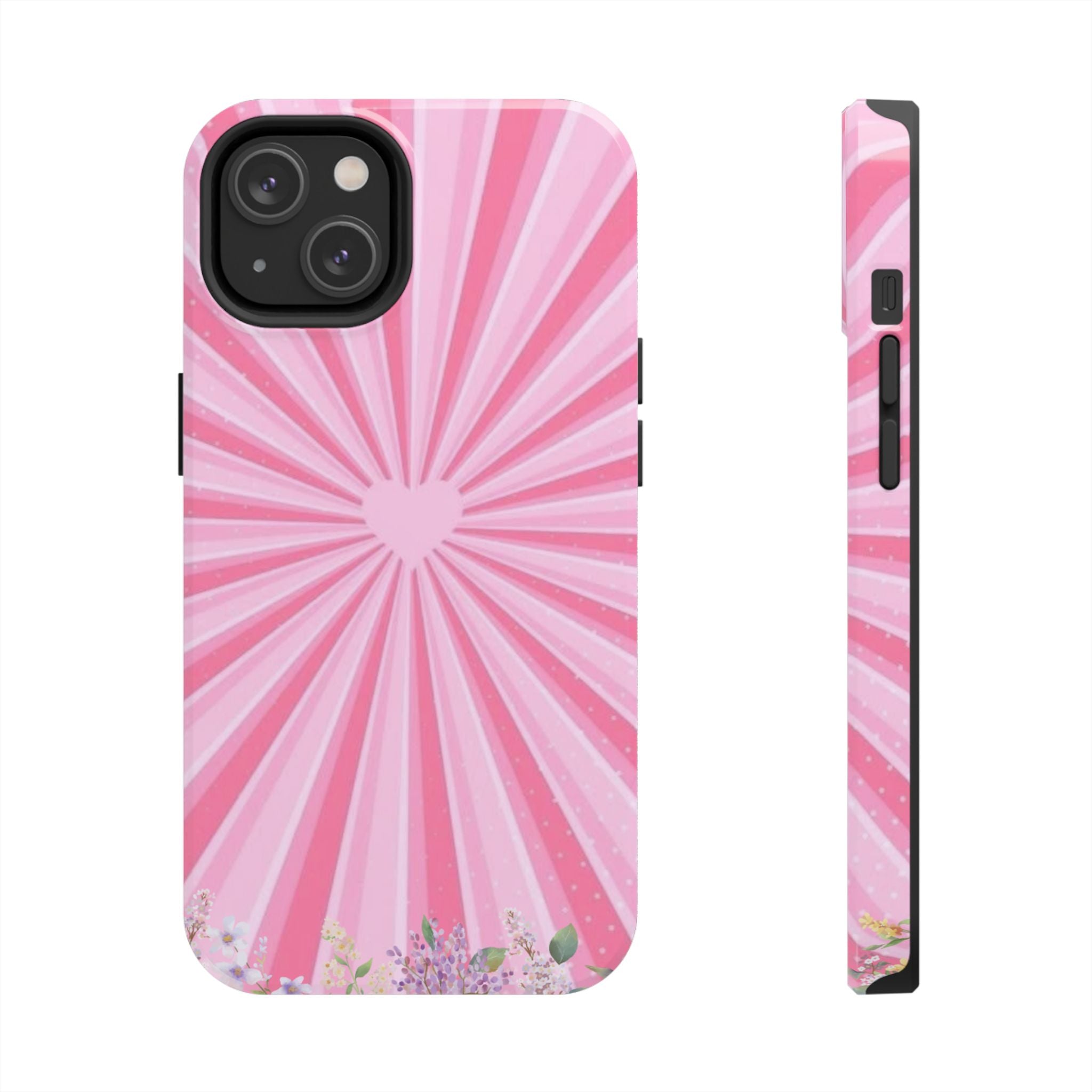 Pink Heartburst Tough Phone Case