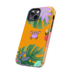 Tropical Floral Crab Tough Phone Case