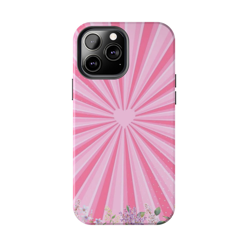 Pink Heartburst Tough Phone Case
