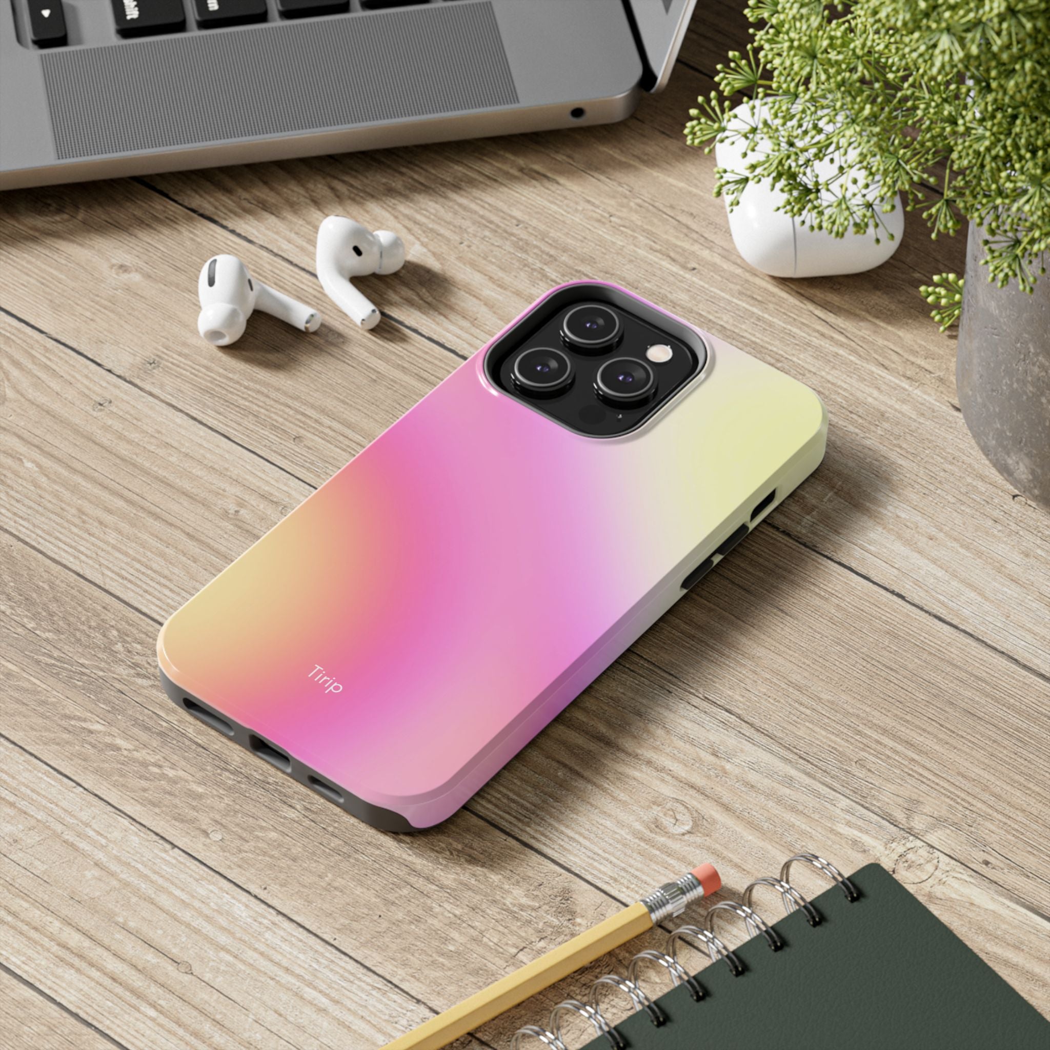 Pink & Yellow Gradient Tough Phone Case