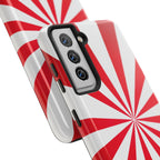 Red Burst Tough Phone Case