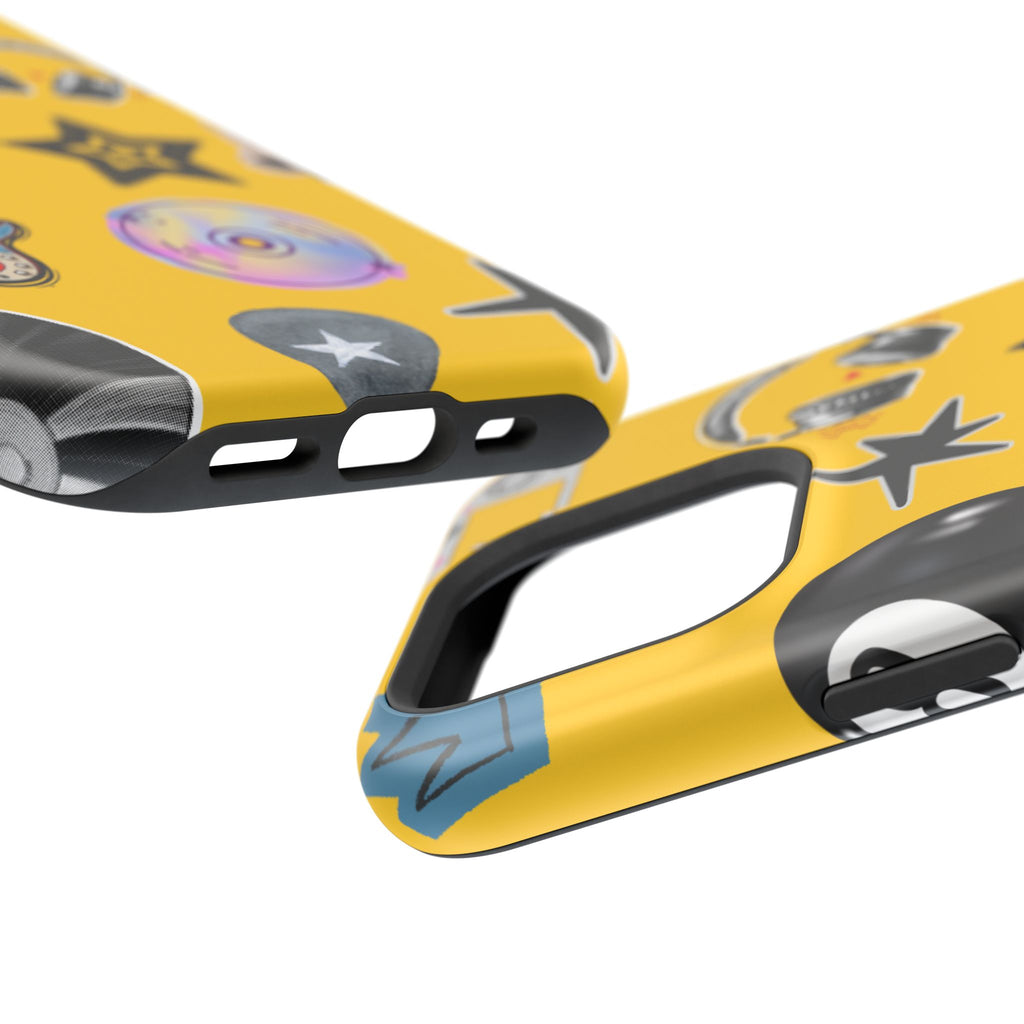 Yellow Music Icons MagSafe Phone Case