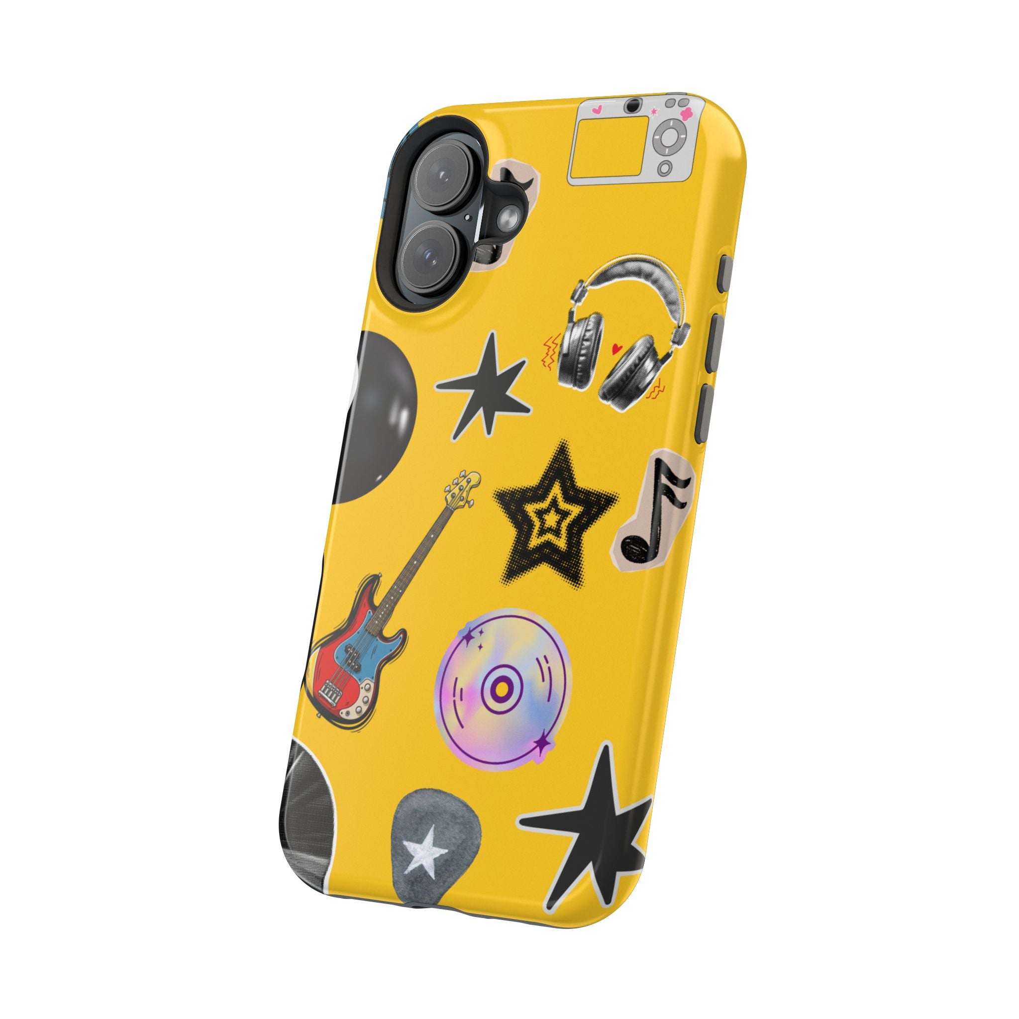 Yellow Music Icons MagSafe Phone Case