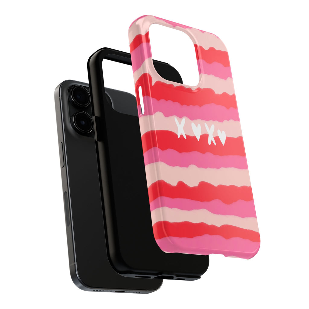 XOXO Stripe Tough Phone Case