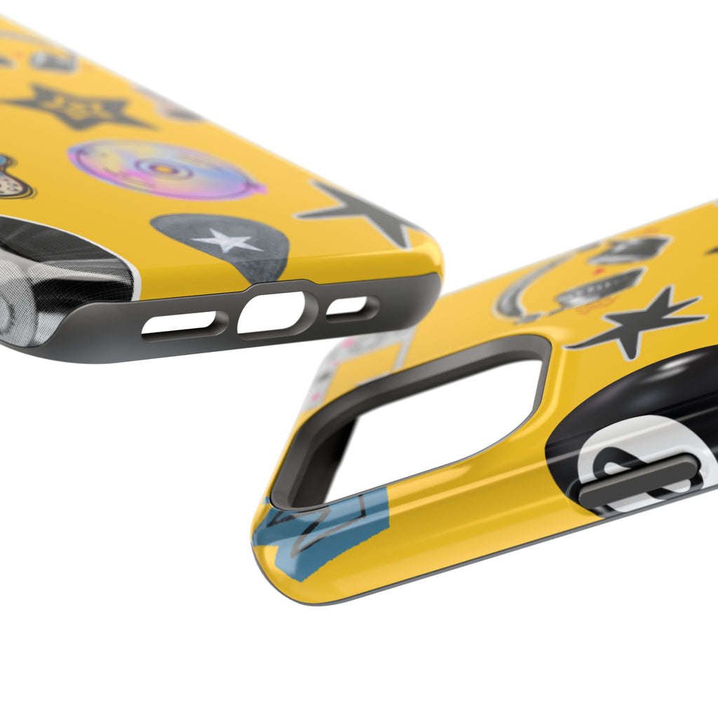 Yellow Music Icons MagSafe Phone Case