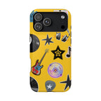 Yellow Music Icons MagSafe Phone Case