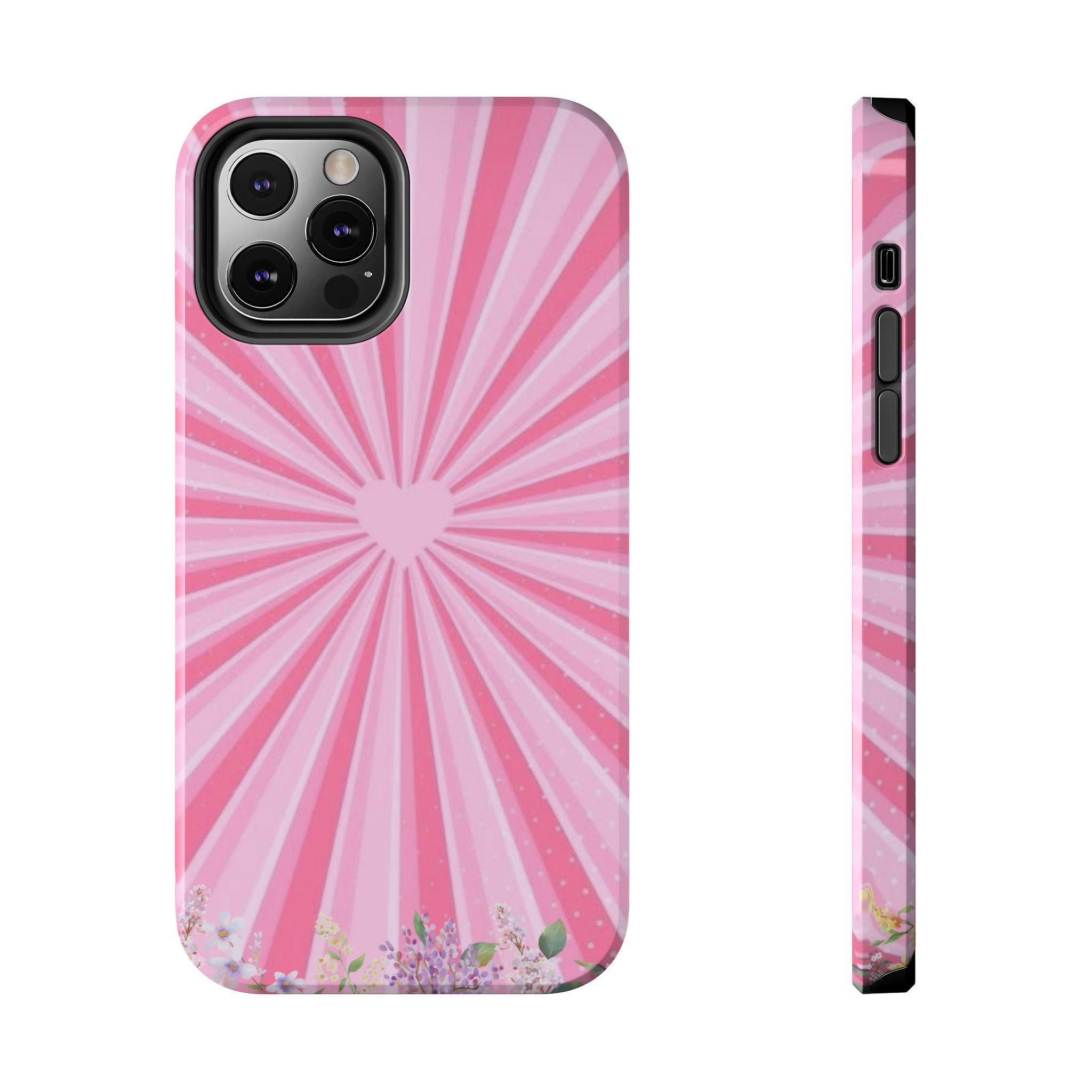 Pink Heartburst Tough Phone Case