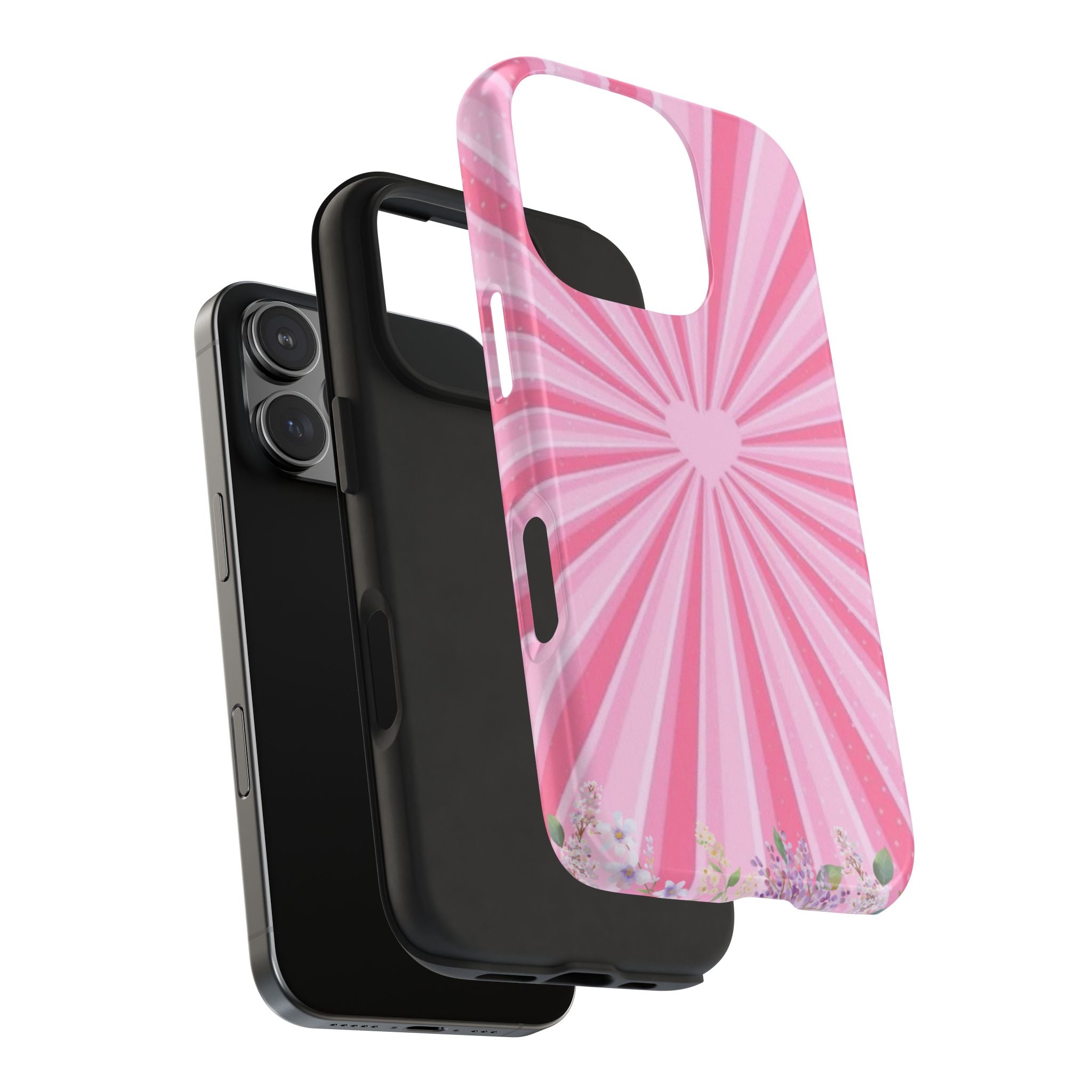 Pink Heartburst Tough Phone Case
