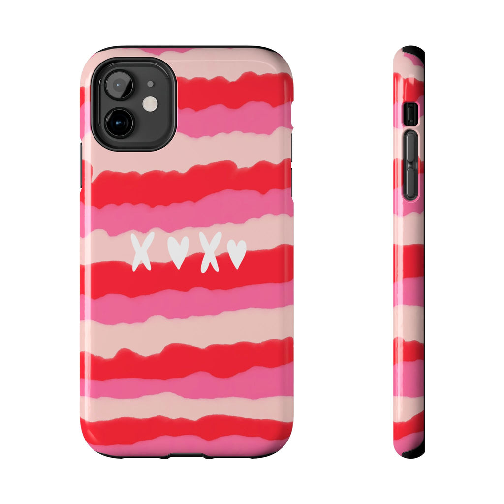 XOXO Stripe Tough Phone Case