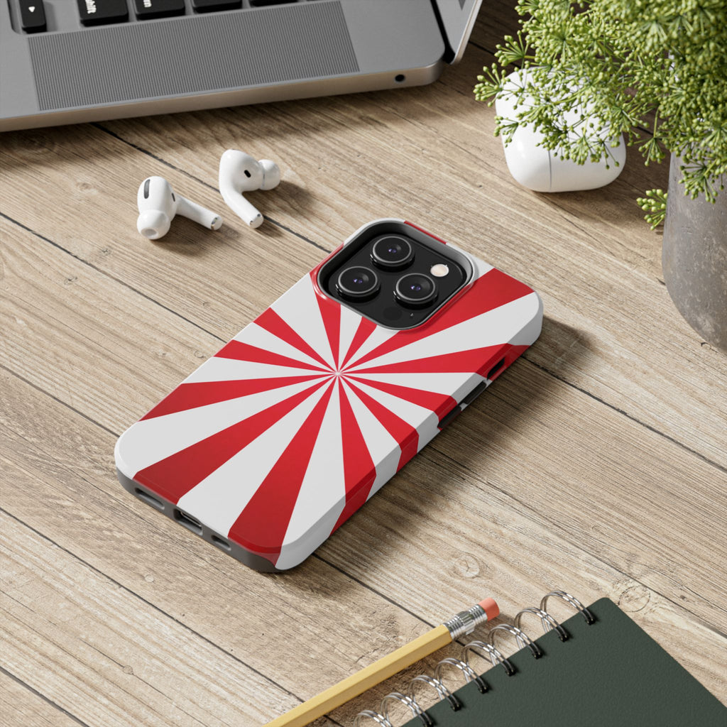 Red Burst Tough Phone Case