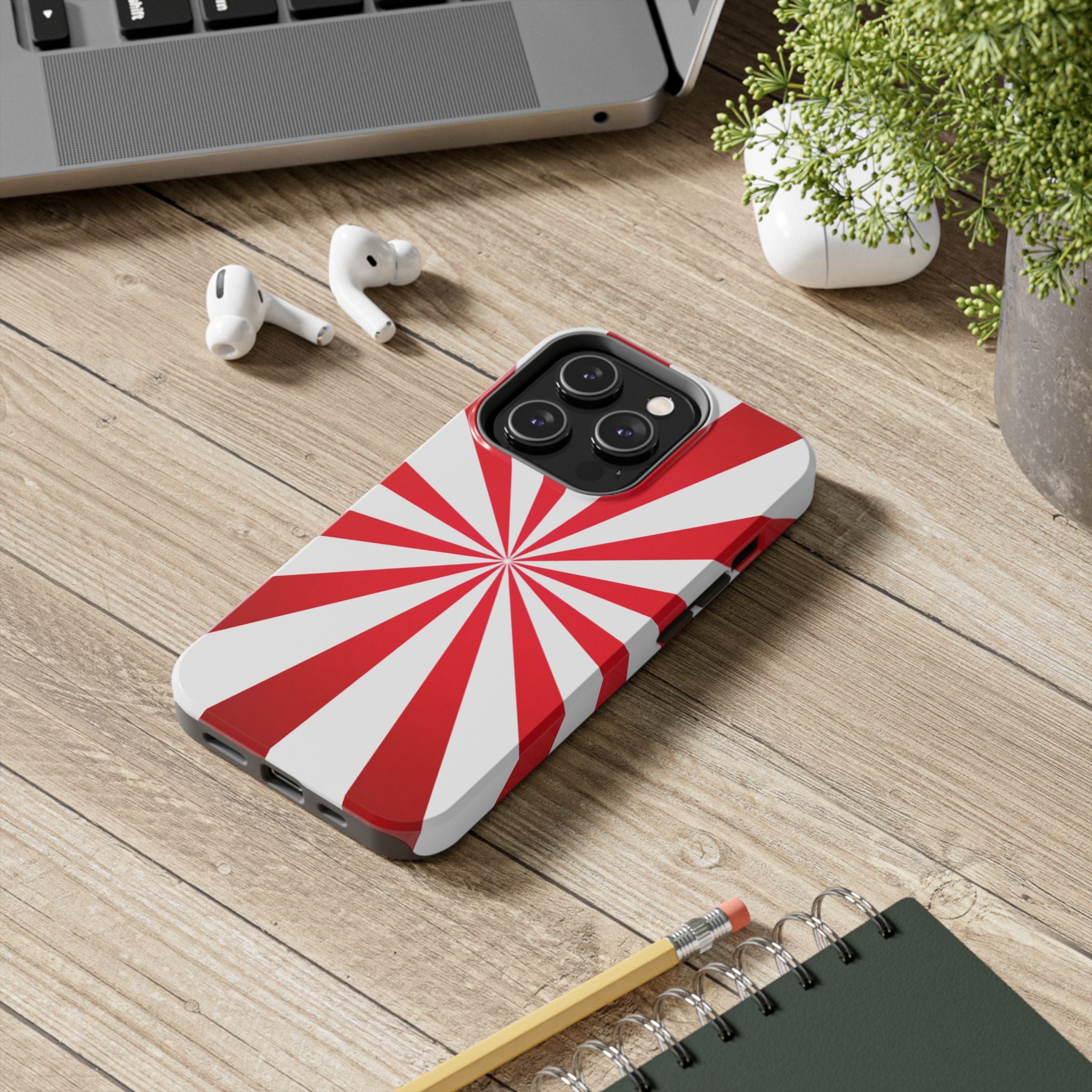 Red Burst Tough Phone Case