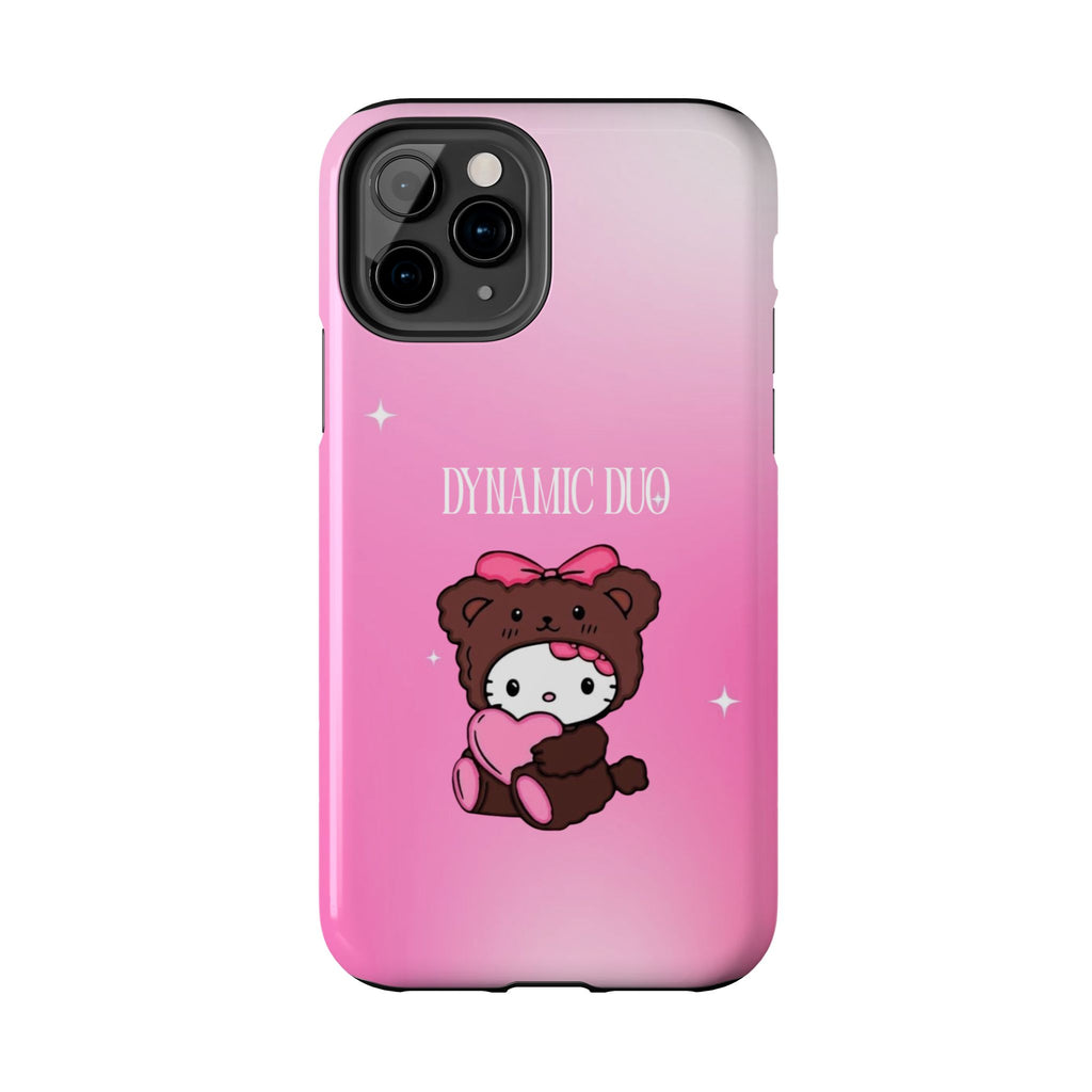 Brown 'Dynamic Duo' Part 2 Cute Bear Tough Phone Case