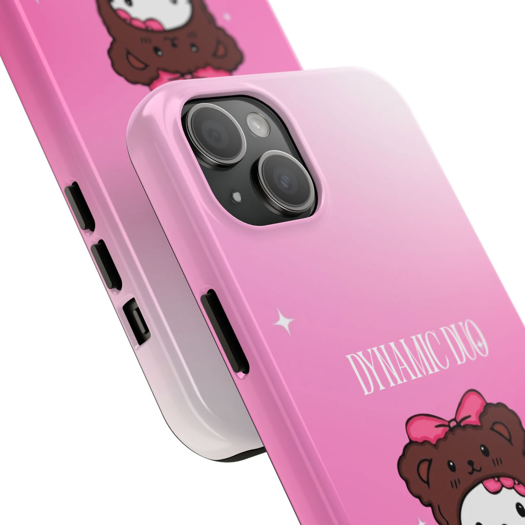 Brown 'Dynamic Duo' Part 2 Cute Bear Tough Phone Case