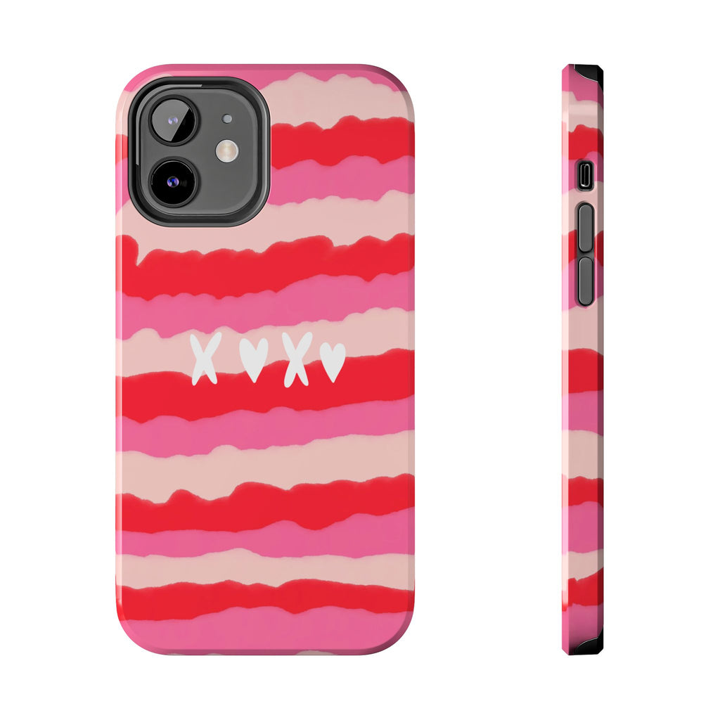 XOXO Stripe Tough Phone Case
