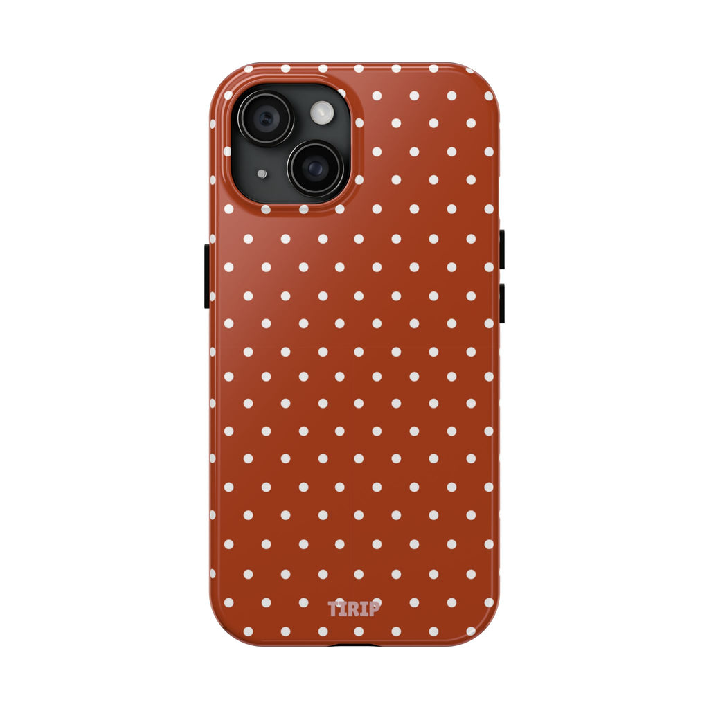 Brown Polka Dot Tough Phone Case