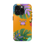 Tropical Floral Crab Tough Phone Case