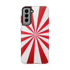 Red Burst Tough Phone Case