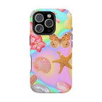 Tropical Seashell Magnetic Impact Resistant Phone Case