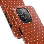 Brown Polka Dot Tough Phone Case