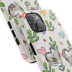 Floral Hearts Tough Phone Case