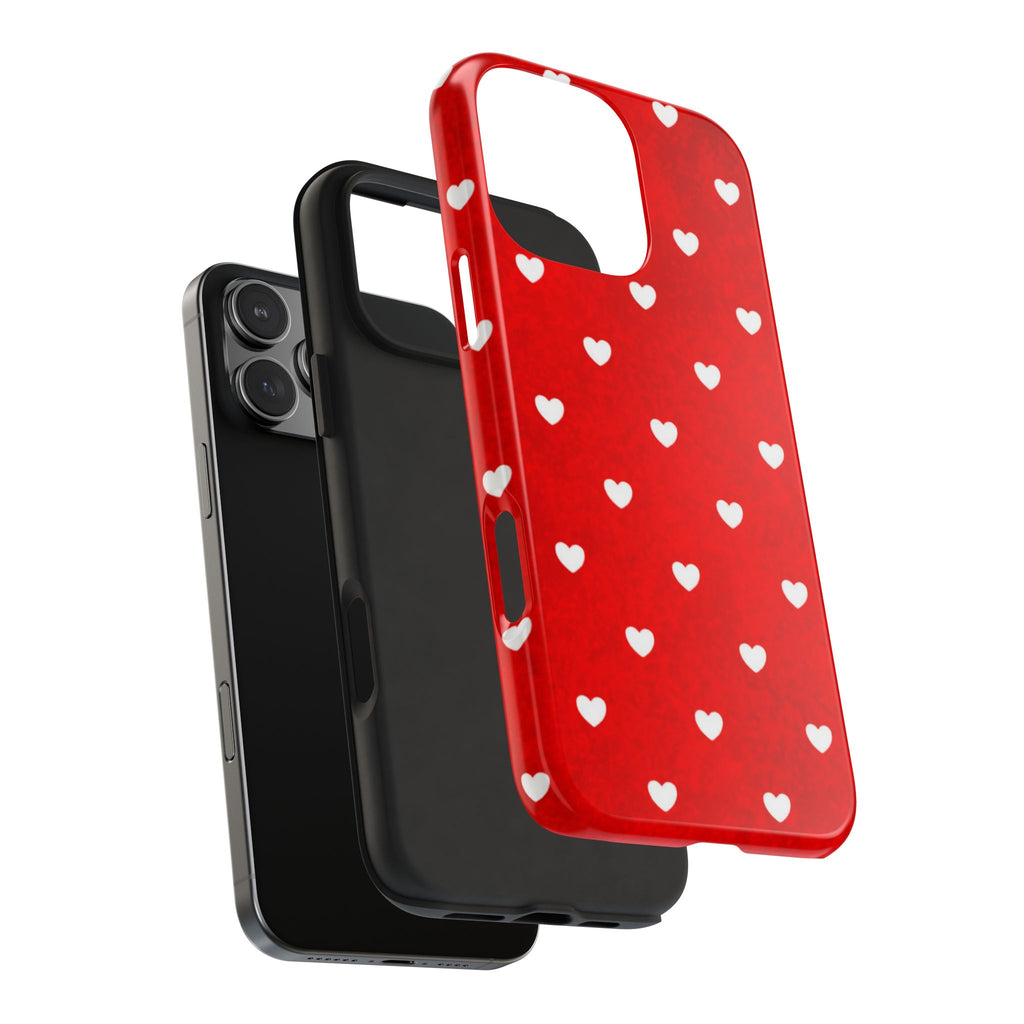 I’m Yours Red Heart Pattern Tough Phone Case