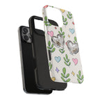 Floral Hearts Tough Phone Case