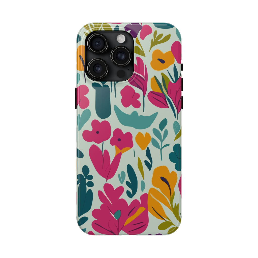 Floral Splash Tough Phone Case