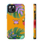 Tropical Floral Crab Tough Phone Case