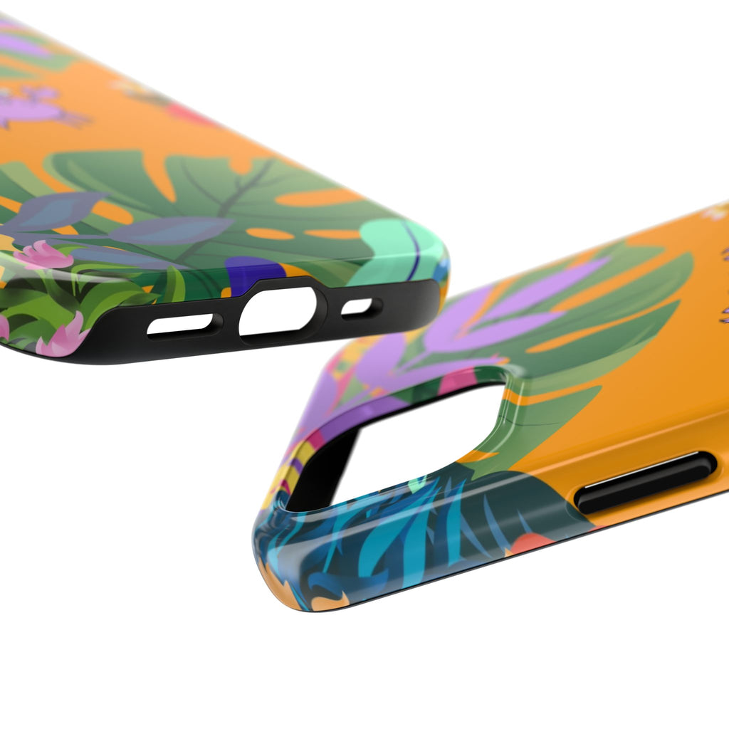Tropical Floral Crab Tough Phone Case