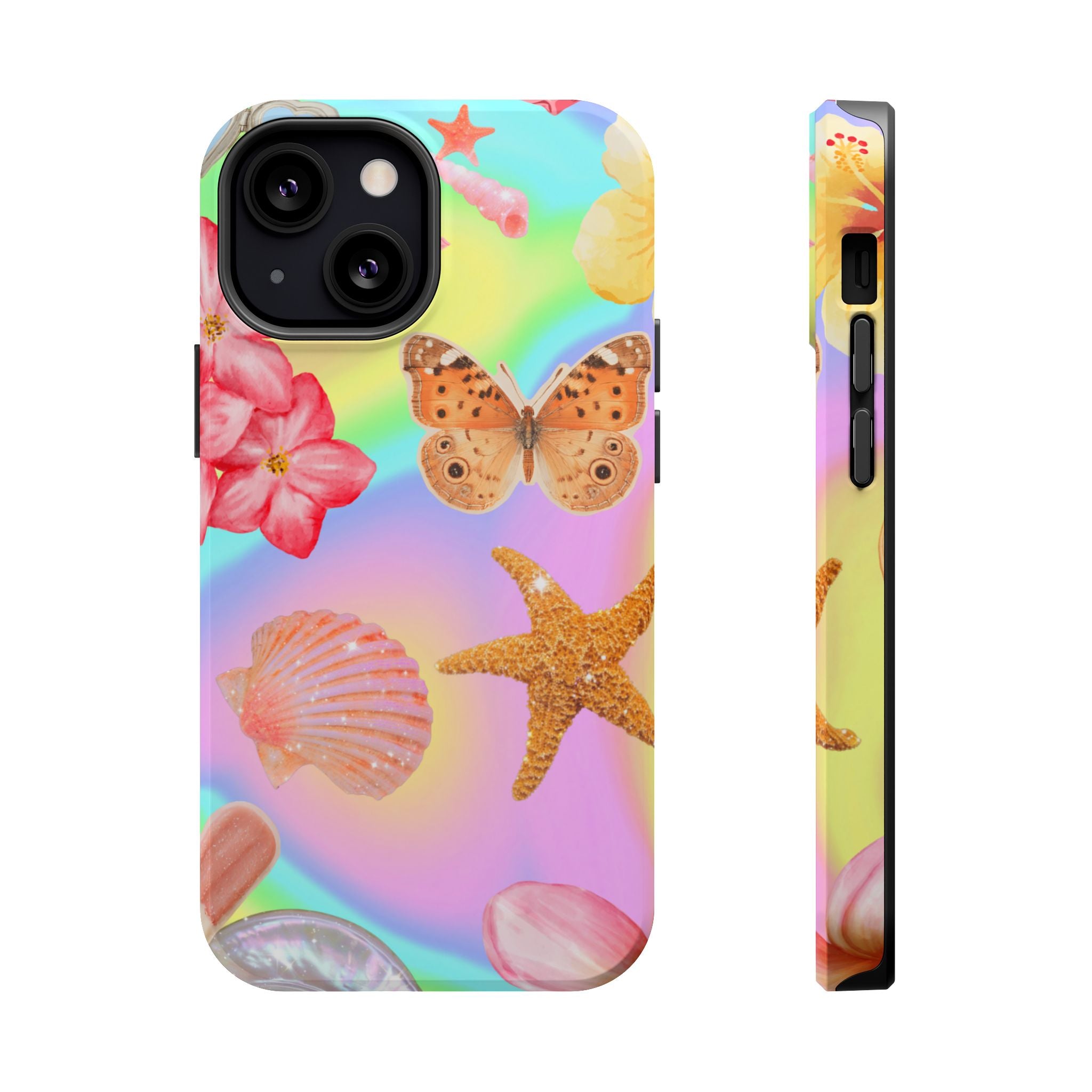 Tropical Seashell Magnetic Impact Resistant Phone Case