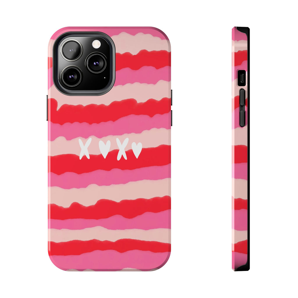 XOXO Stripe Tough Phone Case