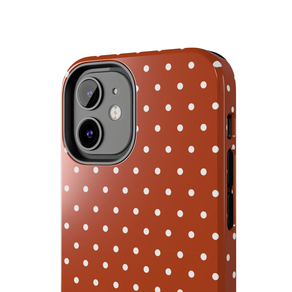 Brown Polka Dot Tough Phone Case
