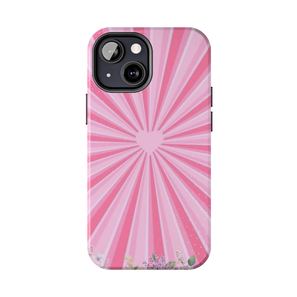 Pink Heartburst Tough Phone Case